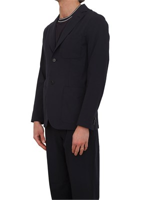 Giacca Armani Exchange uomo in viscosa e lana blu in UOMO