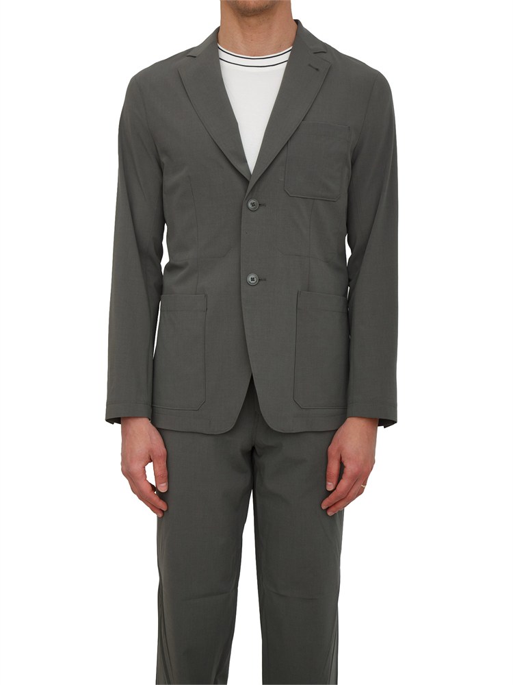 Giacca Armani Exchange uomo in viscosa e lana verde