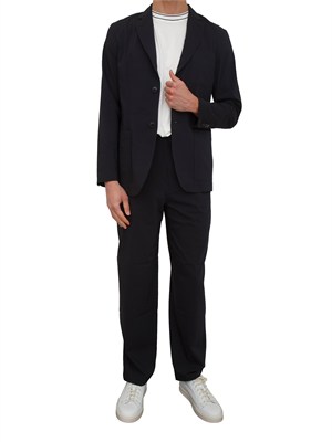 Giacca Armani Exchange uomo in lyocell blu in UOMO