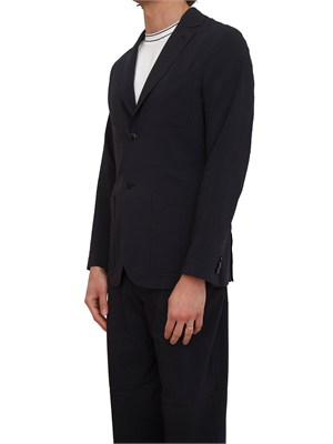 Giacca Armani Exchange uomo in lyocell blu in UOMO