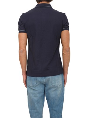 Polo Antony Morato in cotone blu con logo in UOMO