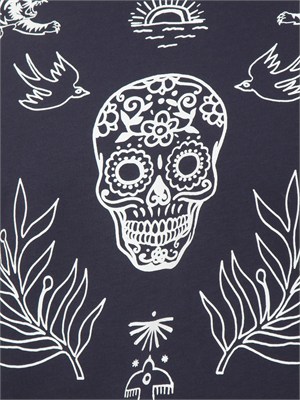 T-shirt Antony Morato in cotone blu stampa tribale in UOMO