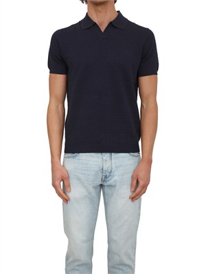 Polo Antony Morato in maglia di cotone blu in UOMO