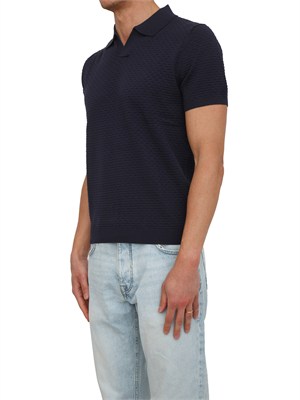 Polo Antony Morato in maglia di cotone blu in UOMO
