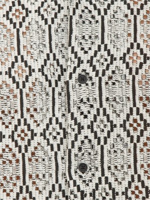 Camicia Antony Morato in cotone lavorazione jacquard beige nero in UOMO