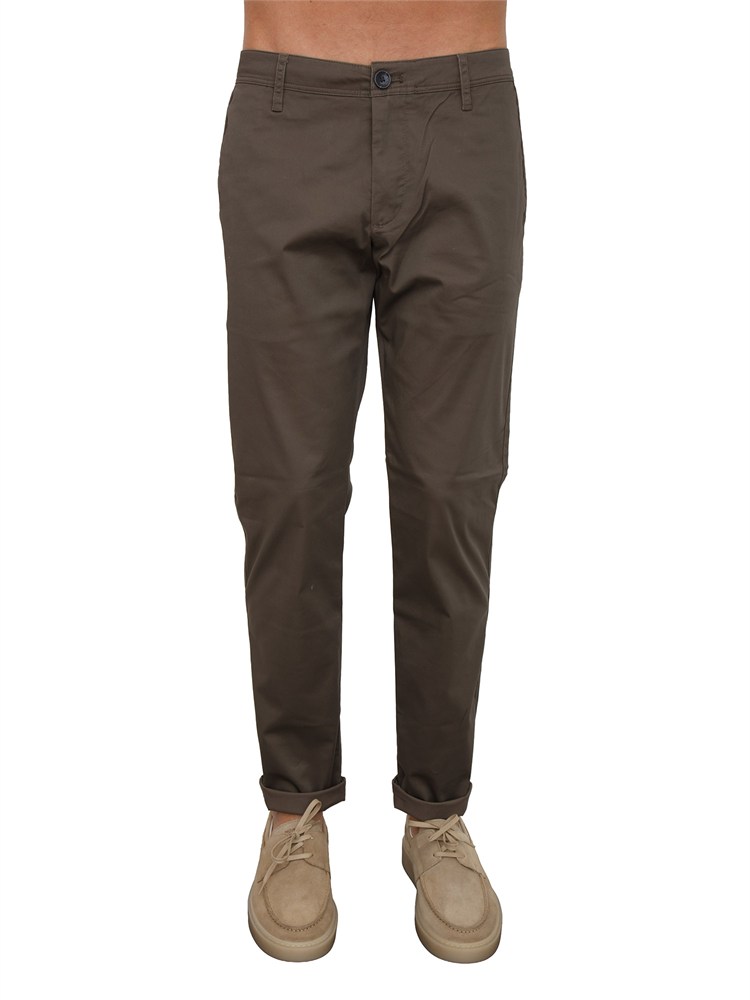 Pantaloni Armani Exchange uomo in raso di cotone marrone