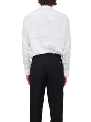 Camicia Armani Exchange uomo in lino bianco in UOMO