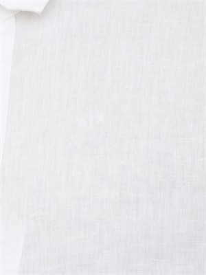 Camicia Armani Exchange uomo in lino bianco in UOMO