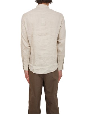Camicia Armani Exchange uomo in lino beige in UOMO