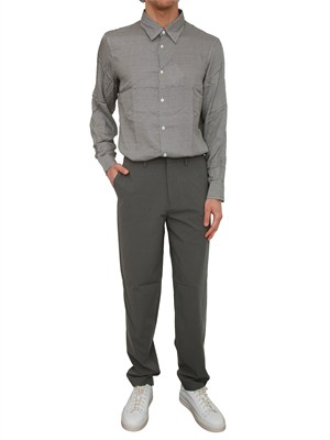 Camicia uomo Armani Exchange in viscosa micrologo blu all over in UOMO