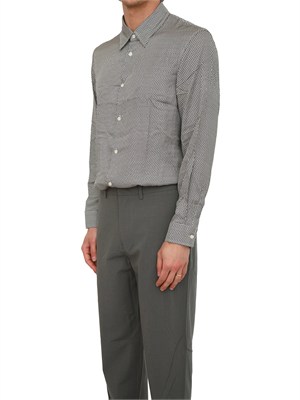 Camicia uomo Armani Exchange in viscosa micrologo blu all over in UOMO