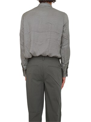 Camicia uomo Armani Exchange in viscosa micrologo blu all over in UOMO