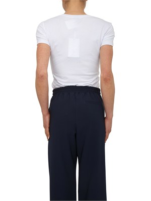 T-shirt bianca Fracomina in misto cotone logo in pizzo in DONNA