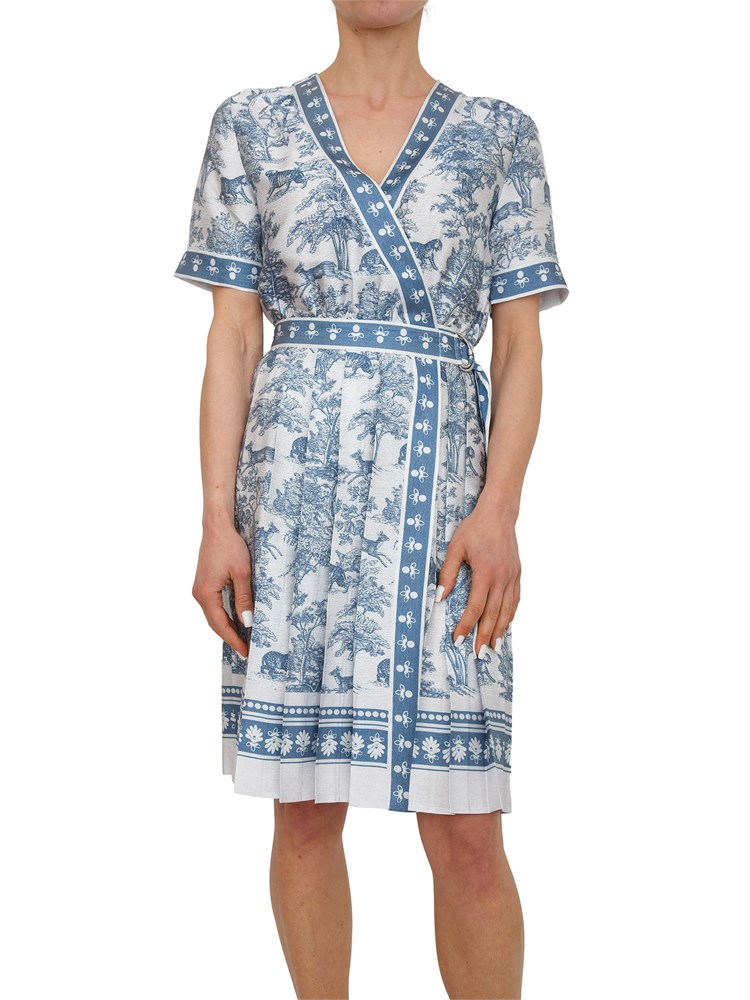 Abito Fracomina in tessuto stampa esotica