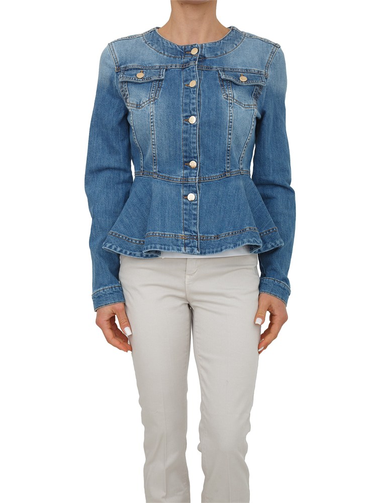 Giubbino jeans Fracomina in denim medio