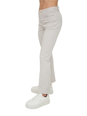 Pantalone cropped Fracomina in cotone beige in DONNA