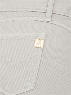 Pantalone cropped Fracomina in cotone beige in DONNA