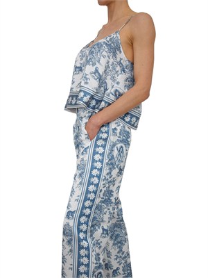 Top Fracomina in tessuto super leggero stampa fantasia esotica in DONNA