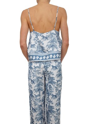 Top Fracomina in tessuto super leggero stampa fantasia esotica in DONNA