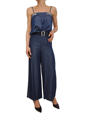 Pantaloni Liu Jo in denim chambray blu in DONNA