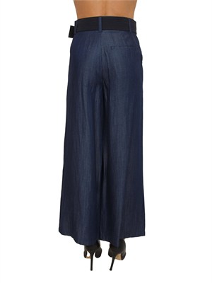 Pantaloni Liu Jo in denim chambray blu in DONNA