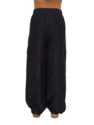 Pantaloni jogger Liu Jo donna in organza jacquard blu in DONNA