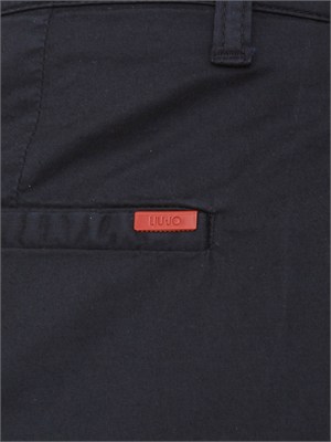 Bermuda Liu Jo uomo in gabardina blu in UOMO