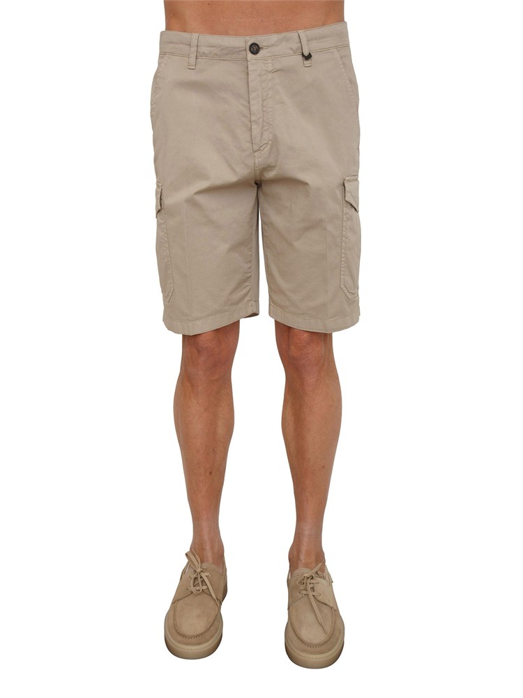 Bermuda Liu Jo uomo in gabardina beige tortora