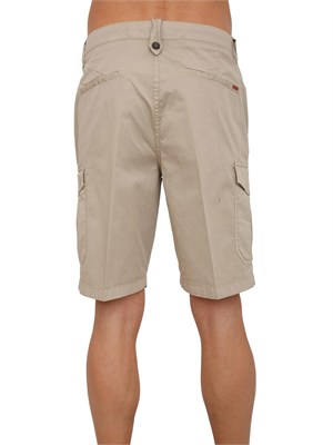 Bermuda Liu Jo uomo in gabardina beige tortora in UOMO