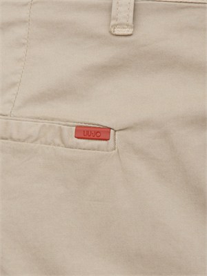 Bermuda Liu Jo uomo in gabardina beige tortora in UOMO