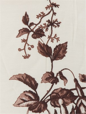 Abito lungo Liu Jo in raso di viscosa avorio con stampa fiori in DONNA