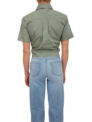 Camicia Liu Jo donna in popeline di cotone verde in DONNA
