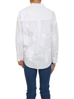 Camicia Liu Jo donna in popeline bianco con ricamo cornelly in DONNA
