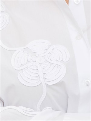 Camicia Liu Jo donna in popeline bianco con ricamo cornelly in DONNA