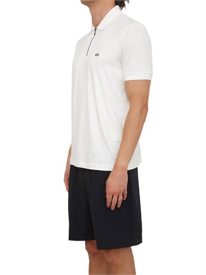 Polo uomo Armani Exchange in viscosa bianca in UOMO