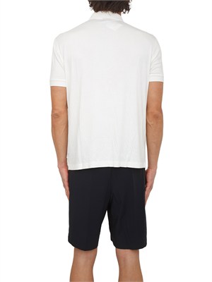 Polo uomo Armani Exchange in viscosa bianca in UOMO