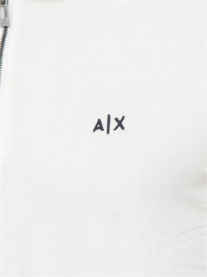 Polo uomo Armani Exchange in viscosa bianca in UOMO