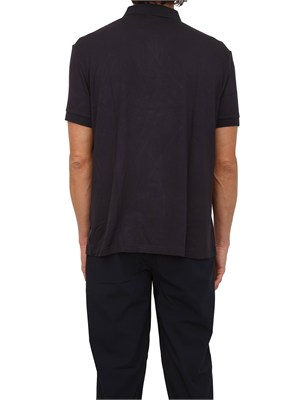 Polo uomo Armani Exchange in viscosa blu in UOMO