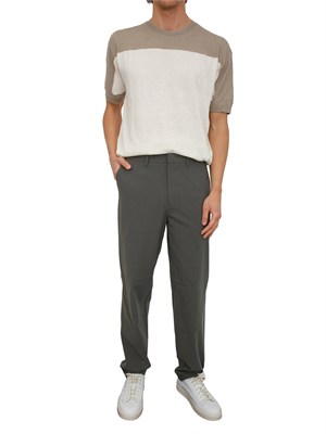 Maglia Armani Exchange uomo in cotone e lino panna in UOMO