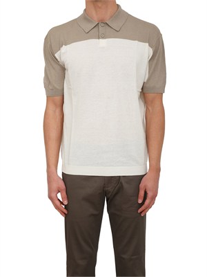 Polo in maglia Armani Exchange uomo panna in UOMO