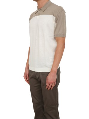 Polo in maglia Armani Exchange uomo panna in UOMO