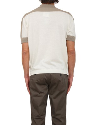 Polo in maglia Armani Exchange uomo panna in UOMO