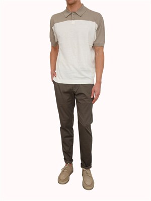 Polo in maglia Armani Exchange uomo panna in UOMO