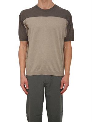 Maglia Armani Exchange uomo in cotone e lino verde in UOMO