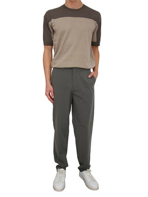 Maglia Armani Exchange uomo in cotone e lino verde in UOMO