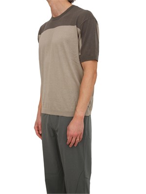 Maglia Armani Exchange uomo in cotone e lino verde in UOMO