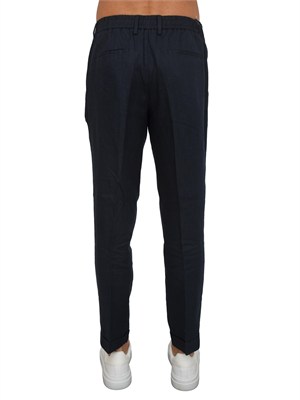 Pantaloni Liu Jo uomo in puro lino blu in UOMO