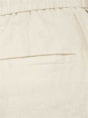 Pantaloni Liu Jo uomo in puro lino avorio in UOMO