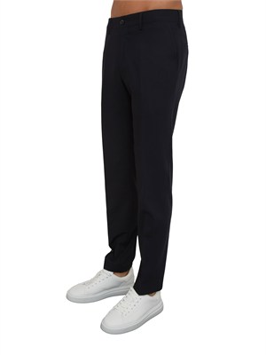 Pantaloni chino Liu Jo uomo in misto lana blu in UOMO