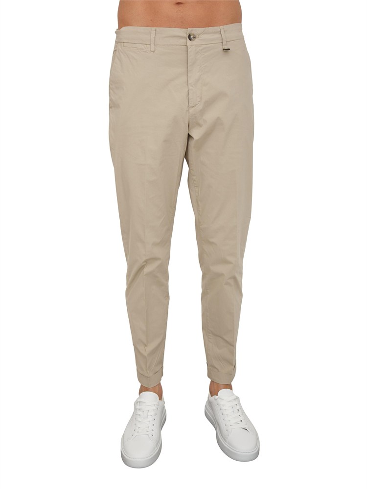Pantaloni chino Lu Jo uomo in cotone beige